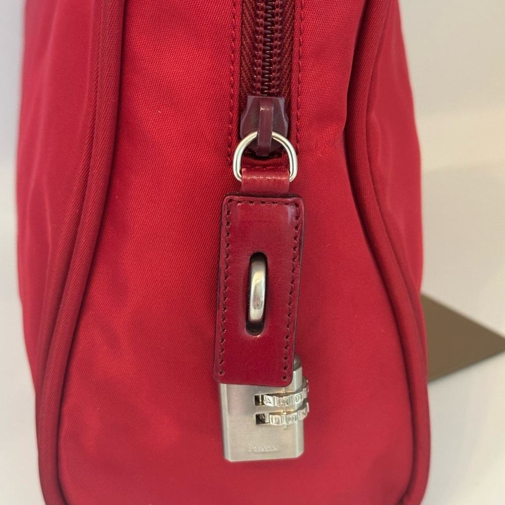 Prada Red Nylon Tote Bag Tessuto Sport - Picture 3 of 14
